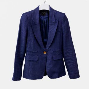 Smythe Dark Blue Single Breasted Blazer